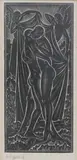 Eric Gill, Untitled, in pencil image 14.5 x 6.7cm RH was René Hague
