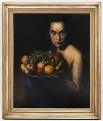 Ernest Neuschul, Untitled, oil on canvas 87.5 x 70cm