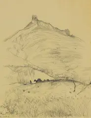 Untitled by Paul Hogarth, pen and ink 45 x 34.5cm In the early 1950s, sold Apr 2023