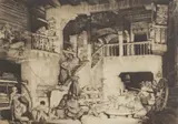 William Russell Flint, Untitled, Sir William Russell Flint RA ROI (1880-1969) 'Spanish Wheelwrights' drypoint etching