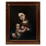 Anónimo, Virgen de la leche, Óleo sobre tela