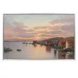 Mårten Garbring, Puerto, Óleo sobre tela