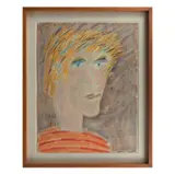Arístides Cohen, Retrato masculino, Pastel sobre papel