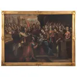 MÉXICO, FINALES DEL SIGLO XVII by Adoración de los Reyes, Óleo sobre tela, offered Sep 2021