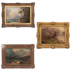 Paisajes by Varios Artistas, Óleo sobre tabla, uno sobre tela, offered Sep 2021