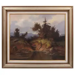 Hermann Dieste, Paisaje, Óleo sobre tela