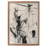 Jane Joseph, Inglaterra, Circus Drawing, 1981, Carboncillo y gis sobre papel