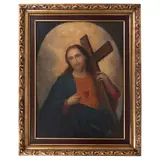 Anónimo, Sagrado corazón de Jesús, Óleo sobre tela