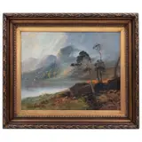D. Motlay, Paisaje, 1898, Óleo sobre tela