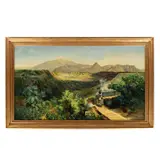 Paisaje by Reproducción de José María Velasco, Óleo sobre tela, offered Aug 2021