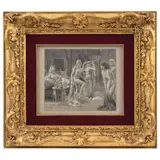 Fortunino Matania, NÁPOLES, 1881-, 1963, Tinta, grafito, y albayalde sobre cartón