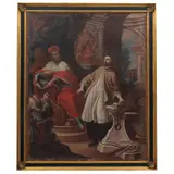 MÉXICO, SIGLO XVIII by San Juan Nepomuceno Sentenciado A Muerte, Óleo sobre tela, offered Aug 2021