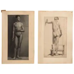 DESNUDOS MASCULINOS by Adrián Unzueta, Lápiz sobre papel, offered Aug 2021