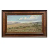 C. Rodríguez Mora, Paisaje, Óleo sobre tela