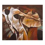Emmanuel Garibay, Tagpo, oil on canvas