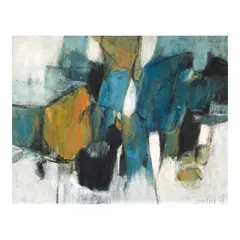 Untitled by Oscar Zalameda, oil on canvas, sold Sep 2026