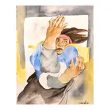 Benedicto Cabrera, Untitled, watercolor on paper