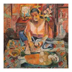 Norma Belleza, Herbolario, oil on canvas