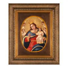 Mariano Asuncion, Nuestra Señora del Rosario, oil on board