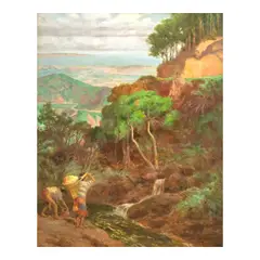 Fernando Amorsolo, Baguio Scene, oil on canvas