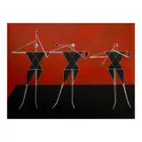 Arturo Luz, Three Musicians, acrylic on canvas<br>