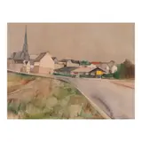 Vicente Manansala, Maria Laach, Brussels, watercolor on paper