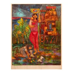 Manuel Rodriguez Sr., "Nipa Hut Madonna", print