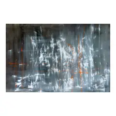 Fernando Zóbel de Ayala y Montojo, Saeta 82 - Filadelfia (Blanco sobre gris), oil on canvas