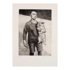 Elmer Borlongan, Nik and Toyo, etching and aquatint 22/50