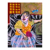 Plet Bolipata, Madame and the Butterfly, posca on black paper