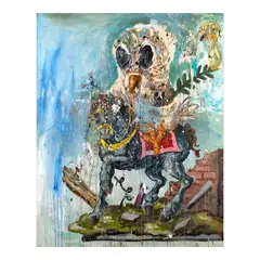 Manuel Ocampo, Peace Dove Monument, oil on canvas