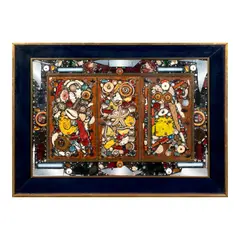 Alfonso A. Ossorio, Sidrach, Misach, Abendnego, plastic and various materials on wood