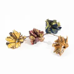 Winnie Go, Untitled, b.) Flower (0035_A)<br/> 2015<br/> paper stoneware clay, glazes, and underglazes <br/> approx: H: 4.72" (12 cm)<br/> L: 4.33" (11 cm)<br/> W: 3.54" (9 cm)<br/><br/>