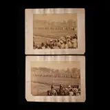 Manuel Arias y Rodríguez, Untitled, b.) Execution of "Thirteen Philipino (sic) <br/> Revolutionaries" After the Fatal Volleys<br/> with notation, "No. II"<br/> Original Photograph : Albumen print<br/> image: 6 1/2” x 9 1/4” (17 cm x 23 cm)<br/> with frame: 8 3/4” x 11 1/4” (22 cm x 29 cm)