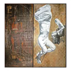 Ronald Ventura, Inside Out, Outside In, oil on canvas