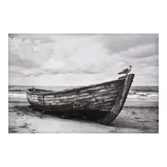Arnold Lalongisip, Where the Tide Left, acrylic on canvas