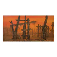 Juvenal Sansó Garrit, Poetic Vestiges, acrylic on canvas