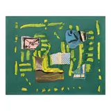 Federico Aguilar Alcuaz, Untitled Composition, mixed media on canvas