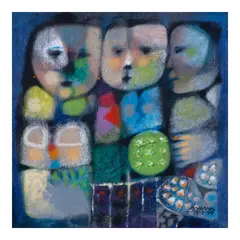 Tatlong Maria by Mauro Malang Santos, oil on canvas, sold Jun 2026