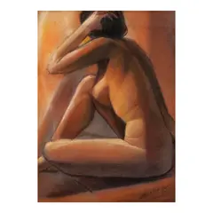 Cesar Legaspi, Nude, pastel on paper