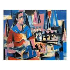 Angelito Antonio, Candle Vendor, oil on canvas
