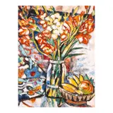 Norma Belleza, Gladiolas, oil on canvas