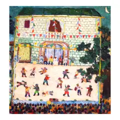 Antonio Austria, Moro-Moro, oil on sta. clara marine plywood