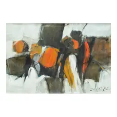 Untitled by Oscar Zalameda, ca. 1960<br> oil on canvas, sold Jun 2026