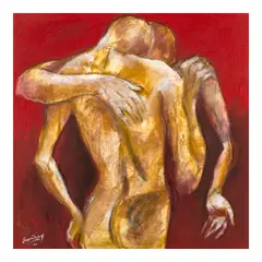 Emmanuel Garibay, Yakap II, oil on canvas