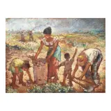 Anita Magsaysay-Ho, In the Farm / Digging Camotes / Family, oil on board
