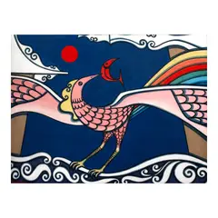 Abdulmari Imao, Sarimanok, acrylic on canvas