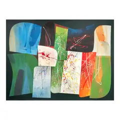 Romulo Olazo, Untitled #216, acrylic on canvas