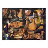 Vicente Manansala, Still Life with Fish, watercolor on paper