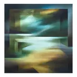 Justin Nuyda, Search Mindscape Series, oil on canvas